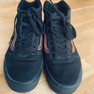 Black And Rose Gold Vans